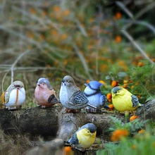 6 шт. игрушки Экологичные свадебные искусственные украшения для сада Моделирование Птица без загрязнения реквизит для фотосъемки ремесла украшения