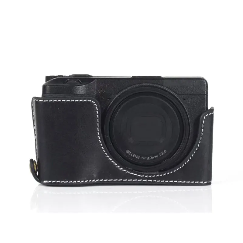 Сумка Чехол для цифровой камеры Ricoh GR III GR3 ПУ обмотка с винтом 1/4