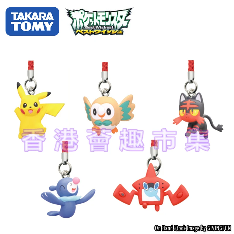 

TAKARA TOMY Genuine Pokemon Gacha Toys Popplio Rotom Pokedex Cute Action Figure Model Toys
