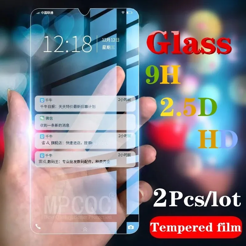 2 шт. закаленное Стекло для Xiaomi mi CC9 9 Honor 8 Lite x 3 W красный 7A 6A S2 5a Note 6 pro note7