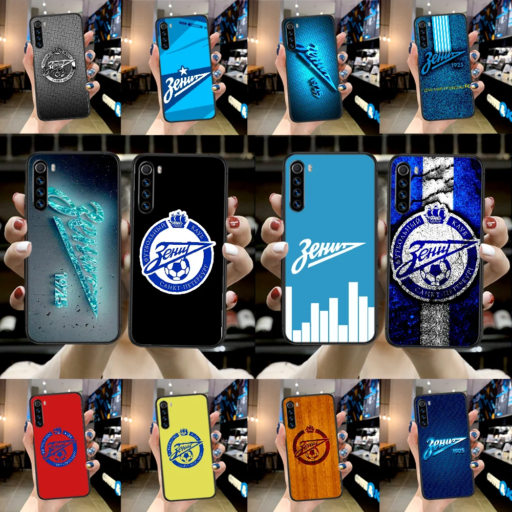 Чехол для телефона FC Zenit Saint Xiaomi Redmi Note 7 8 8T 9 9S 4X 7A 9A K30 Pro Ультрачерный мягкий чехол