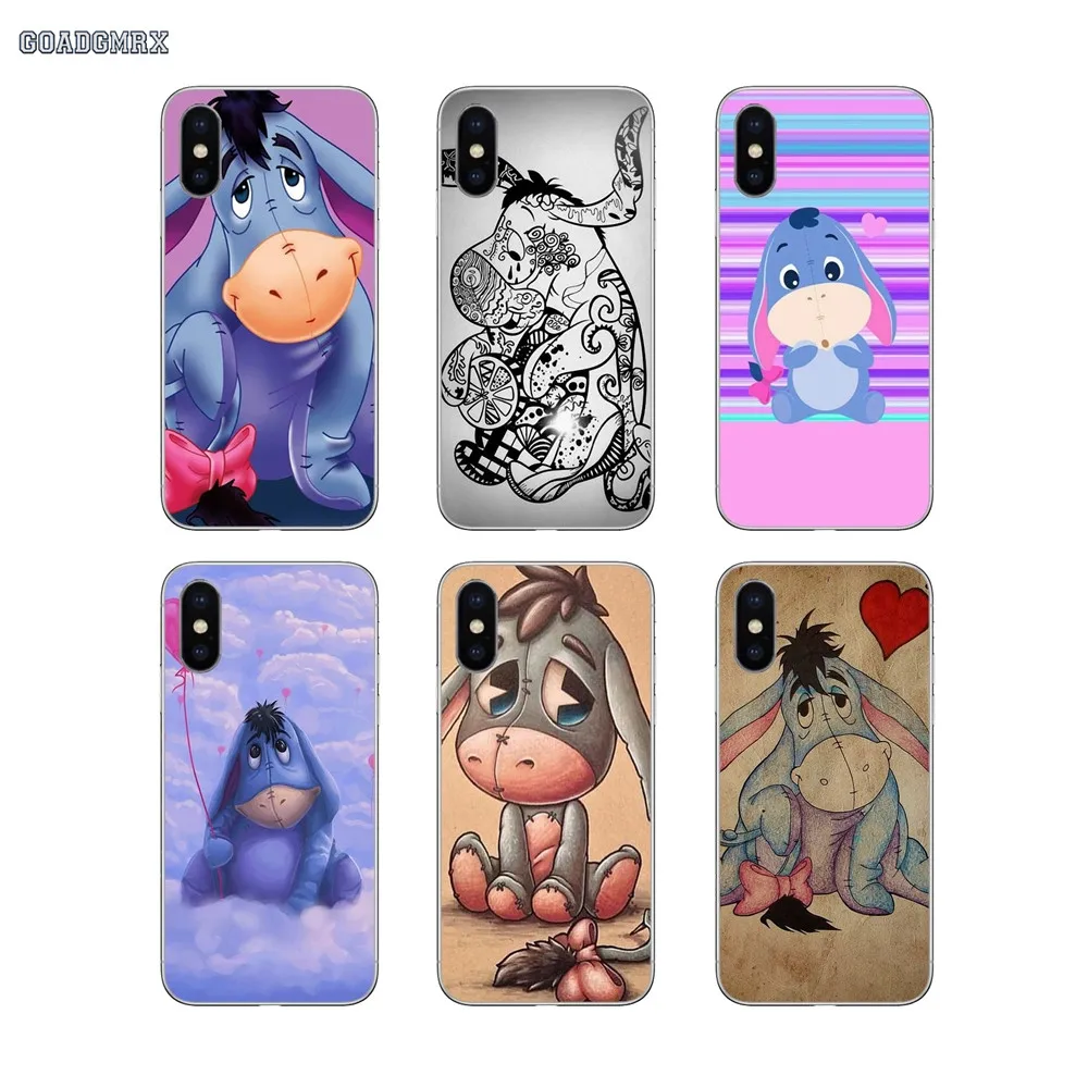 Мультфильм ослик арт Eeyore для huawei P Smart 2019 G7 G8 P7 P8 P10 Plus P20 P30 Pro P9 Lite Mini 2017 прозрачные