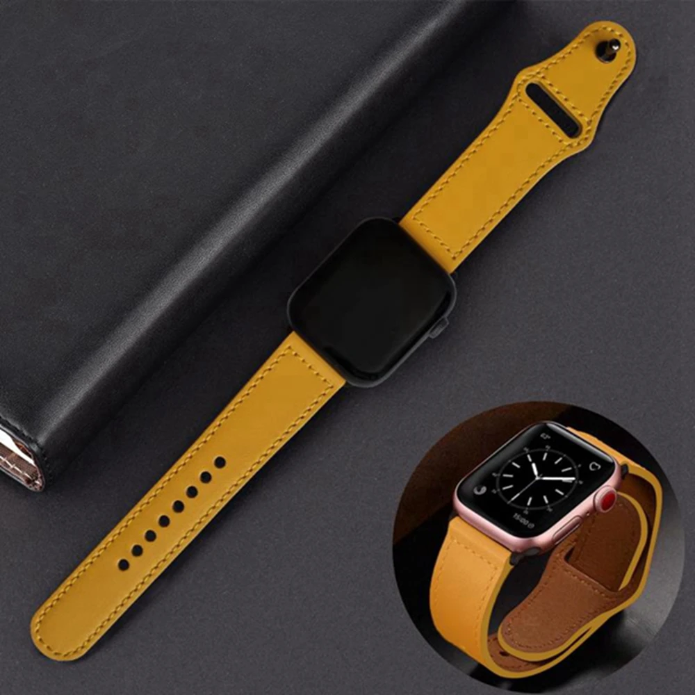 Ремешок из натуральной кожи для apple watch band series 5 4 42 мм 38 браслет iwatch 44 40 3/2/1 |