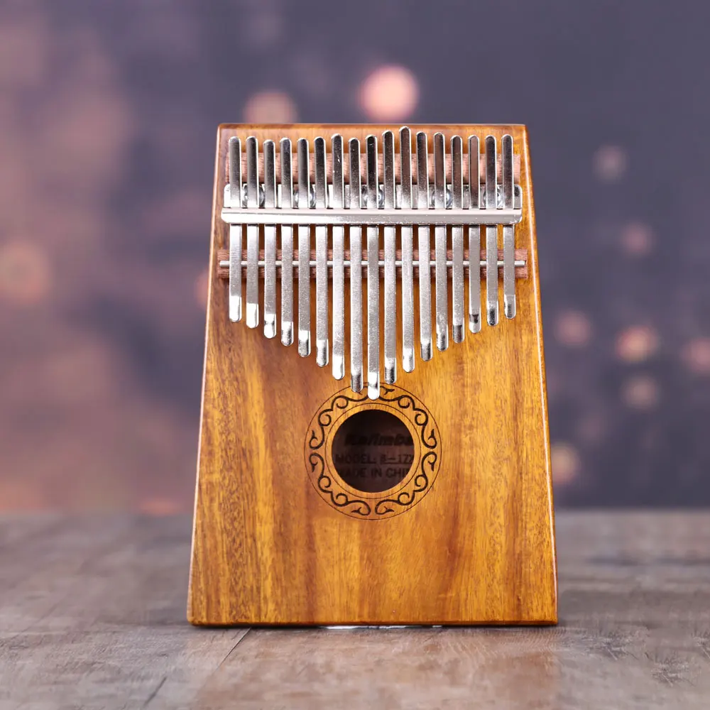 African Kalimba 17 клавишных Llaves EQ калимбас пальцевое пианино мбира калимба Likembe Kangombio