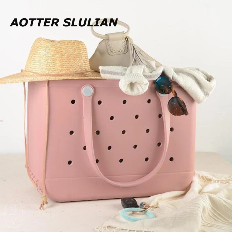 Hollow Out Silicone Large Beach Bags Summer Female EVA Basket Women