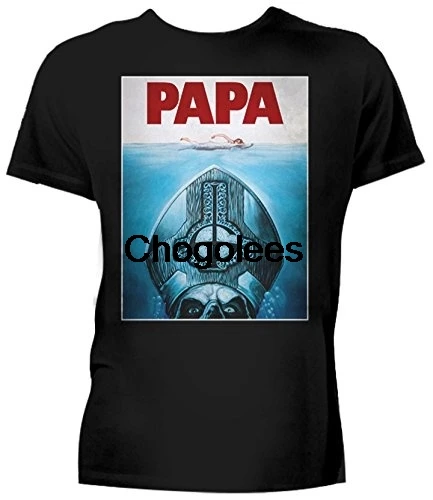 Модная футболка дешевая мужская модная рубашка призрак Papa Футболка "Челюсти"