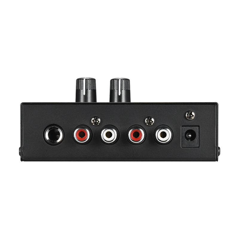 Pp500 Ultra-Compact Phono Preamp Preamplifier with Level & Volume Controls Rca Input & Output 1/4 Inch Trs Output InterfacesEu