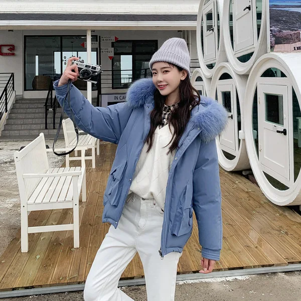 

Photo Shoot 2019 Autumn And Winter New Style Loose And Plus-sized Short down Jacket Women's Slimming Short-height Thick Coat Cot