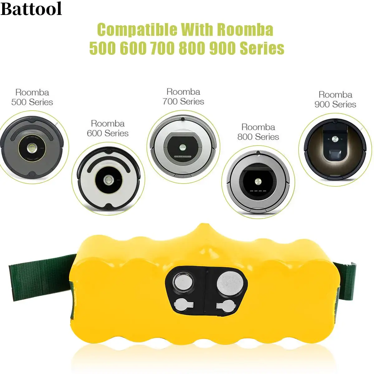 Аккумулятор Battool NI-MH для пылесоса iRobot Roomba 14 4 3800 500 530 550 620 600 650 700 | Электроника
