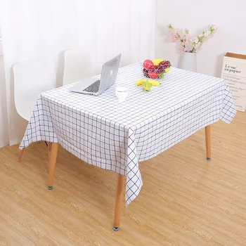 

Tablecloth Waterproof Table Cloth Cover Plaid Home Decorative Oilproof Thick Rectangular Wedding Dining Tea Modern Linen Coffee
