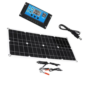 

50W Polycrystalline Flexible Multi-Purpose Mobile Phone Charging Solar Power Board Portable Dual Usb Emergency Charging Board