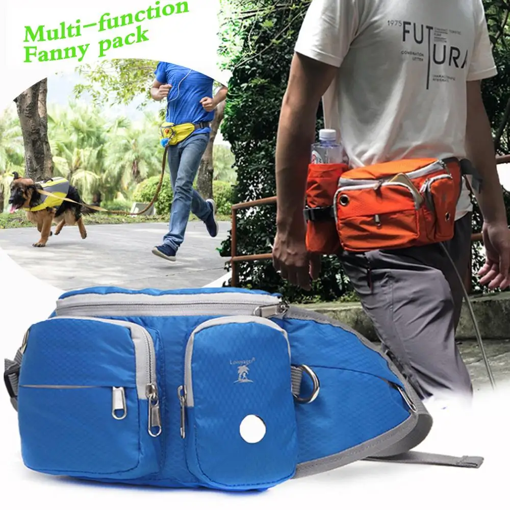 Товары для дрессировки домашних животных пакет на открытом воздухе выгула собак тренировок Snackpack ПЭТ мульти-функциональный пакет Бег поясная сумка спортивная тяги пакет