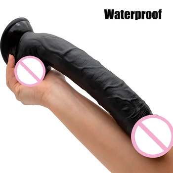 29CM*5CM Oversized Realistic Dildos Soft Skin Feeling Huge Penis Erotic Big Dick Long Phallus Sex Toys for Women Masturbation 6