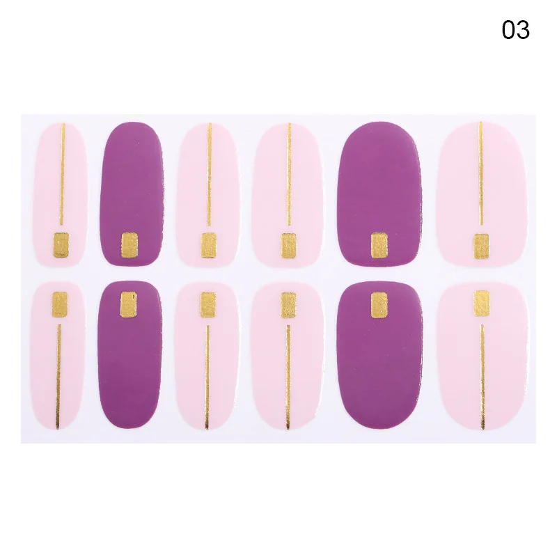 14 шт./Лист Цветы Ногтей Обертывания Красная Роза Nail Art Полный Наклейки BORN PRETTY MDS1013#23251 - Цвет: Pattern 03