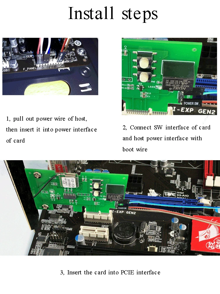 Бесплатное приложение для управления телефоном компьютерное устройство PC power on off card Карта дистанционного управления