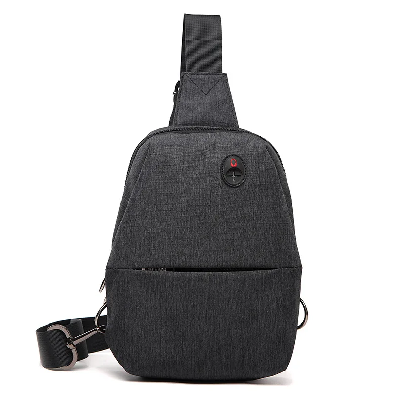 

Men Chest Bag Simple Fashion Nylon Shoulder Bag Light Oblique Slung Sports Casual Shoulder Chest Bag
