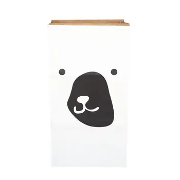 

Simple Cartoon Storage Bag Laundry Bag Organizer Room Decor Kraft Paper