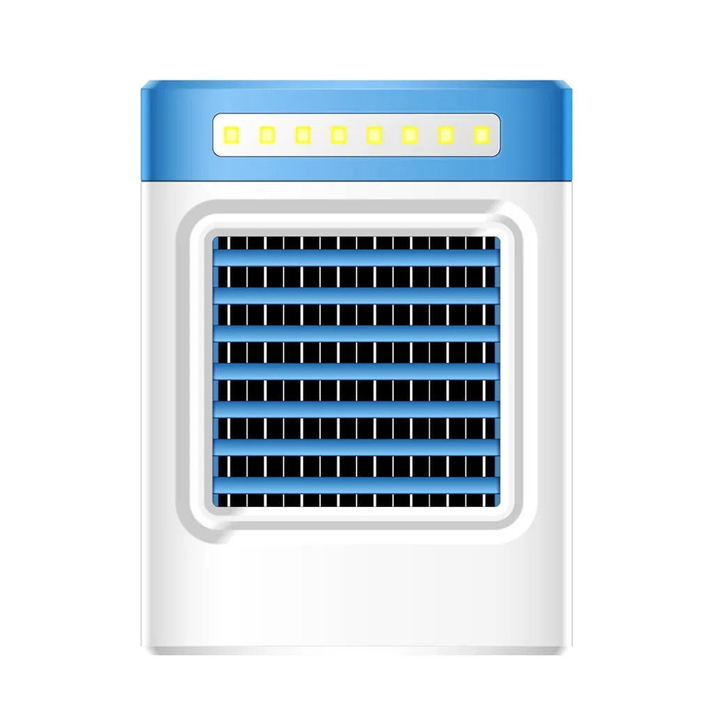Rechargeable Air Cooler Fan New Charging S9 Mini Portable Air Conditioner Conditioning Fan Home Refrigerator Air Cooling EU plug