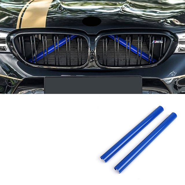 Front Grille Trim Strips For BMW 5 6 7 series G30 G31 G32 6GT G11 G12 Z4 G29 2017 2018 2019 2020 2021 Accessories Stickers