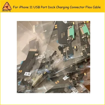 

2Pcs/Lot Original New Color Charging Charger Port USB Dock Connector Flex Cable For iPhone 11 with Headphone Audio Jack & Mic