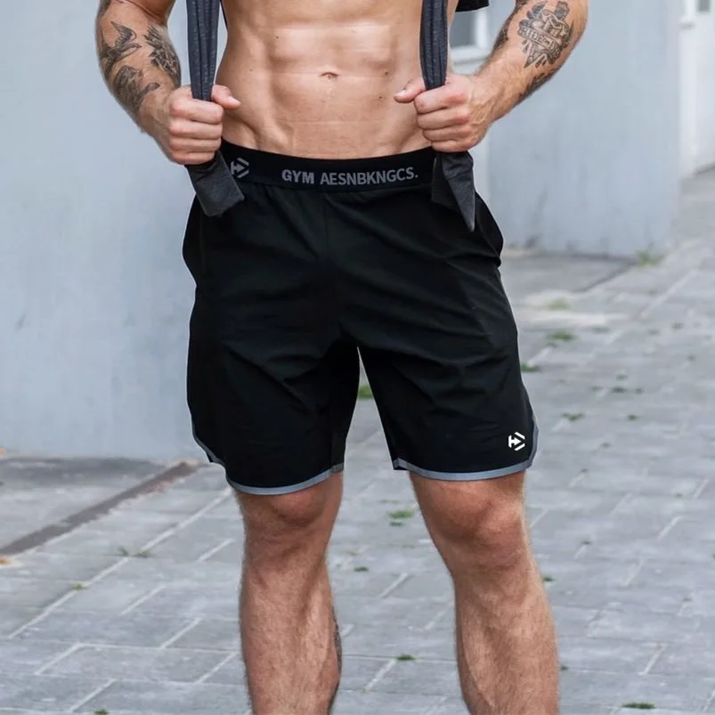 

2019-Summer Sports Short Shorts Men's Tight-Fit Room Squat Shorts Muscle Fitness Brothers Loose-Fit Quick Drying Pants