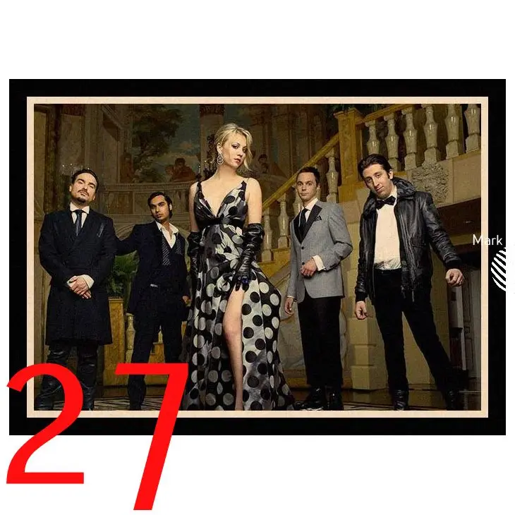 Лиловый Идеальный JLThe Big Bang Theory Young Sheldon винтажные Плакаты для дома/бара/гостиной Декор из крафт-бумаги высокого качества плакат HBA46 - Цвет: Лиловый
