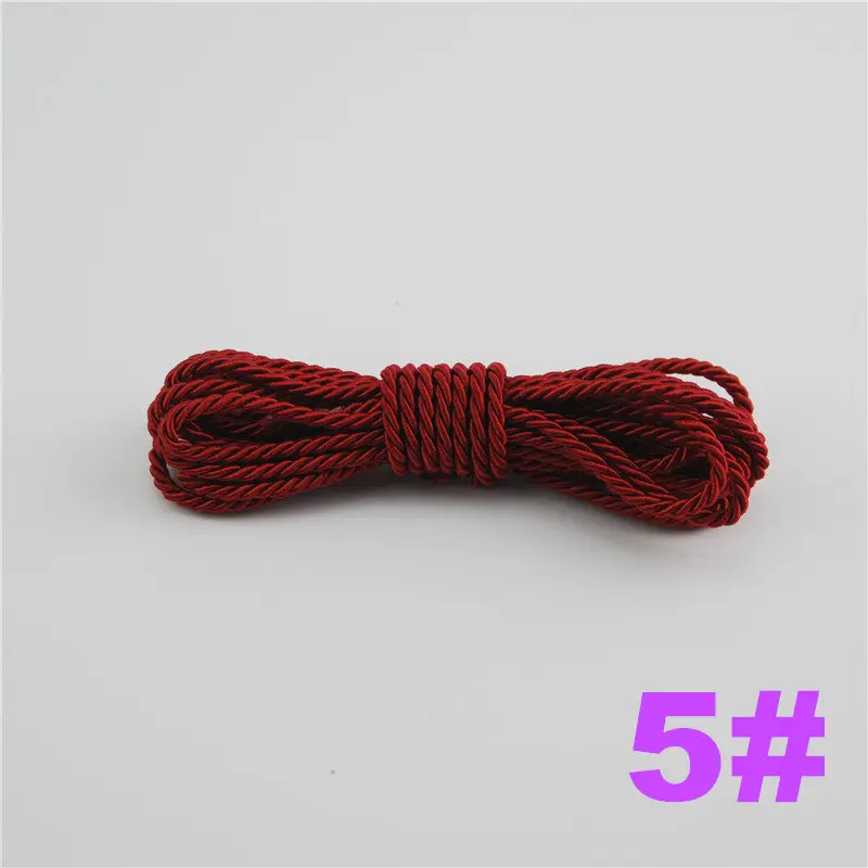 FASMILEY DIY Cord Jewelry findings 3 мм плетеный Канат мульти сплошной Цвет витая нить DIY аксессуары строка товарами на расстоянии до 20 м DS217 - Цвет: 5