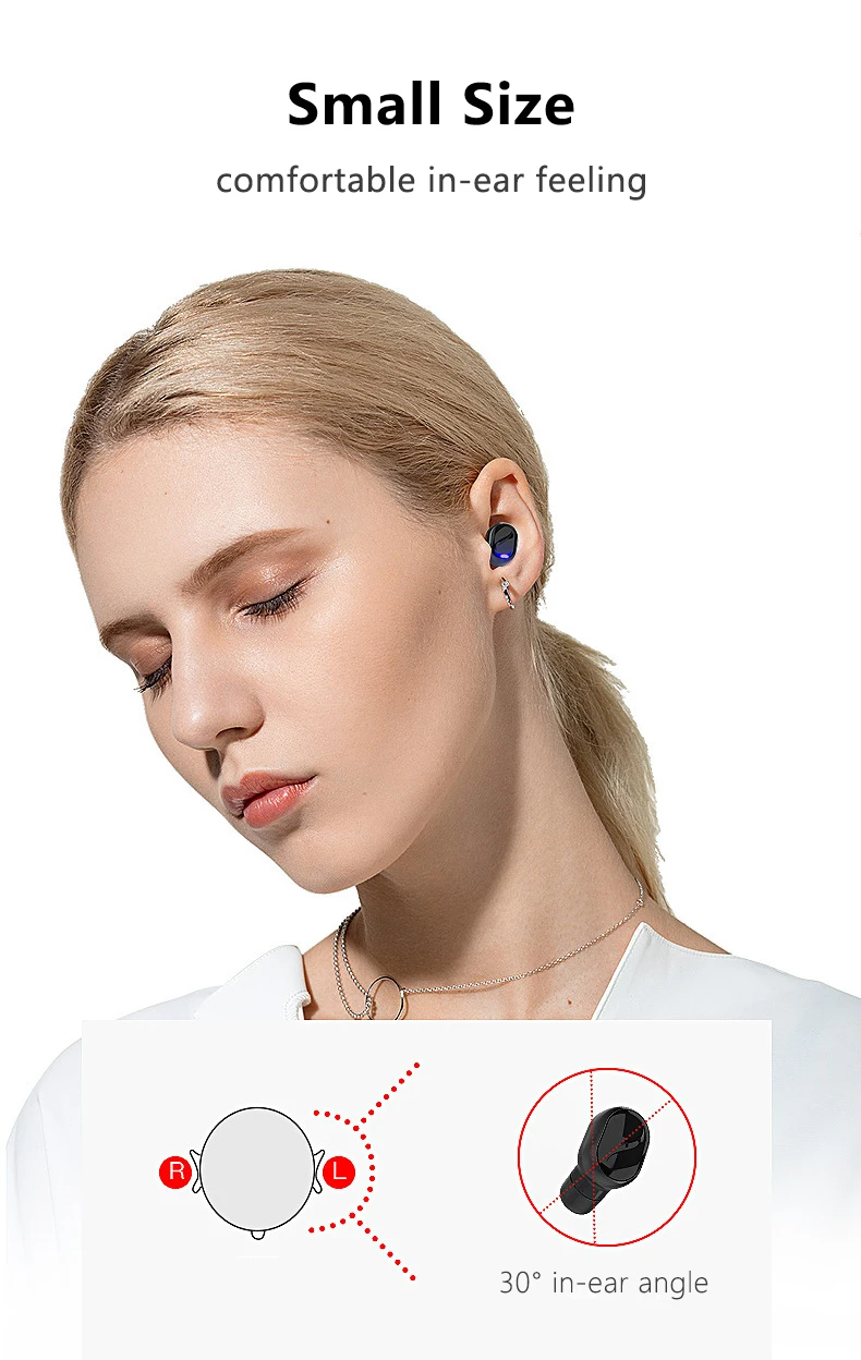 Bluetooth 5,0 наушники TWS мини скрытые в ухо IPX6 водонепроницаемые спортивные Микро стерео наушники наушник зарядный чехол шумоподавление