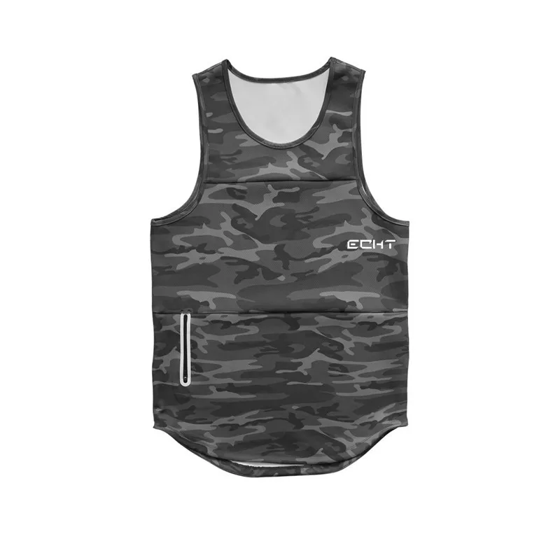 Breathable Cotton Men’s Gym Workout Zipper Tank Tops Men's Fitness