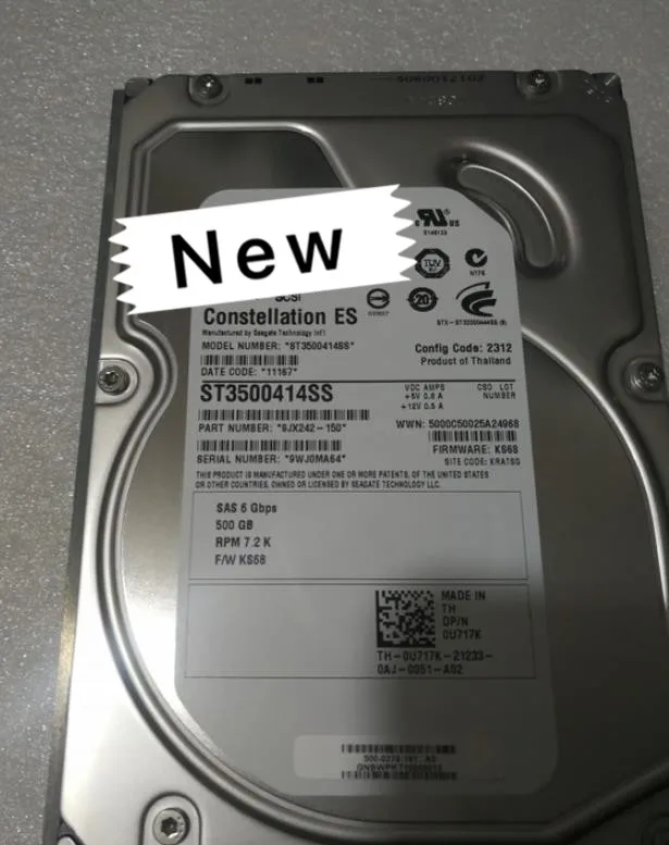 

100% новые и оригинальные ST3500414SS 500G 7,2 K 3,5 дюйма SAS гарантируют новую оригинальную коробку. Обещал отправить в течение 24 часов