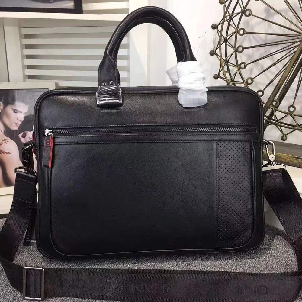 Брендовая сумка для ноутбука из натуральной кожи, сумка для ноутбука из воловьей кожи, черные портфели, мужские портфели для ноутбука, сумки