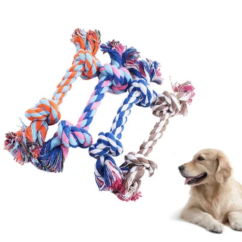 

Pets Puppy Dog Pet Rope Toys For Small to Medium Dogs Length 17cm Random Color Puppy Chew Interactive Toys Suit for Teddy York