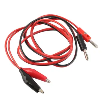 

1 Pair 1M 4mm Multi Meter Probe Wire Pen Cable Professional Alligator Test Lead Clip Cable Universal for Digital Multimeter