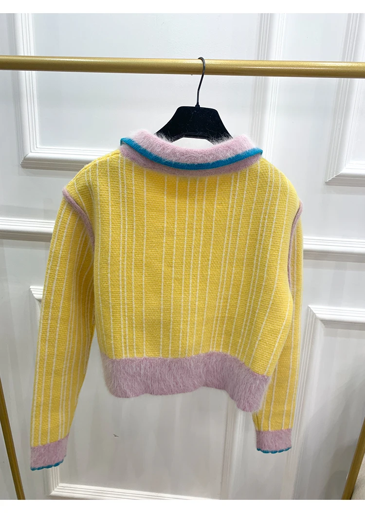 AH11358, модные женские свитера,, Подиумные, Роскошные, известный бренд, Европейский дизайн, вечерние, стильная женская одежда
