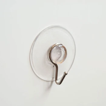 

Universal PVC Suction Cup Hook Affixed to Smooth Surface Practical Hanging Supplies Office Home Kitchen Bathroom HYD88