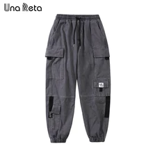 UnaReta брюки мужские новые ретро мужские Мульти-карманные шаровары Хип-хоп брюки уличная пот брюки Harajuku мужские повседневные брюки карго