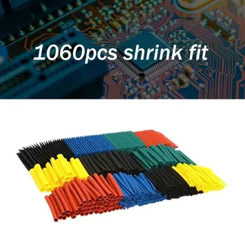 

1060pcs Durable Wire Cable Sleeve Insulation Replacement Accessory Electrical Heat Shrink Tubing 2:1 Wire Cable Sleeve Kit