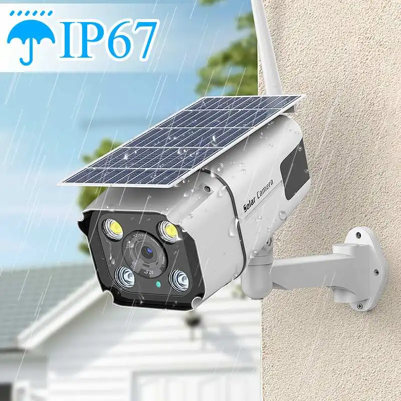 

1080P Solar WiFi Camera Wireless Security Surveillance Waterproof IP67 Outdoor Solar Camera IR Night Vision HD IP Camera