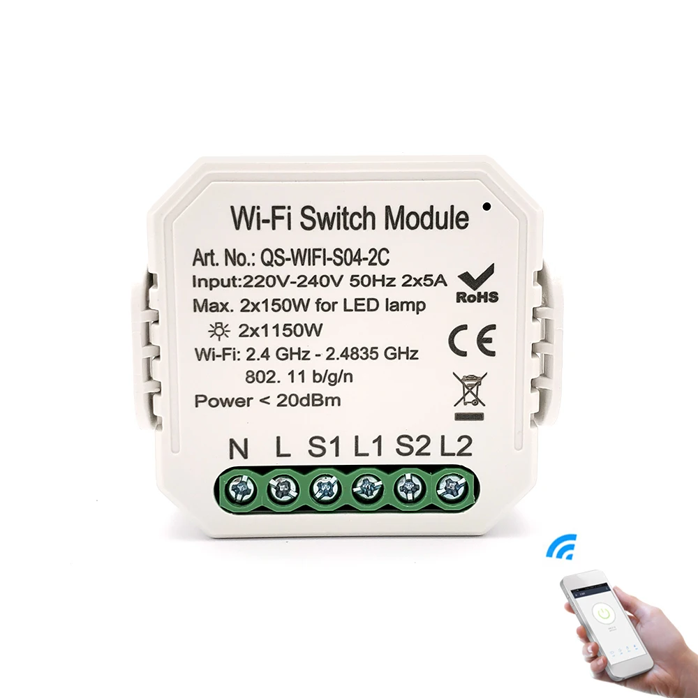 Мини выключатели цепи 220 240 в WIFI умное освещение переключатель DIY выключатель