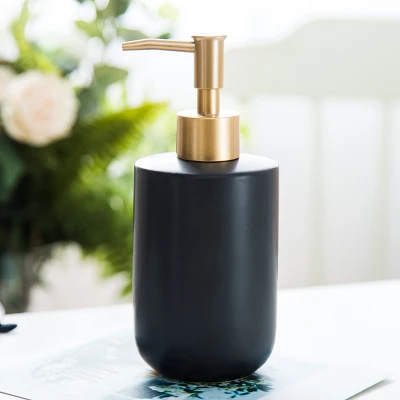 Nordic black ceramic bathroom accessories Washing set hotel Household soap dispenser Toothbrush holder soap dish mx6171609