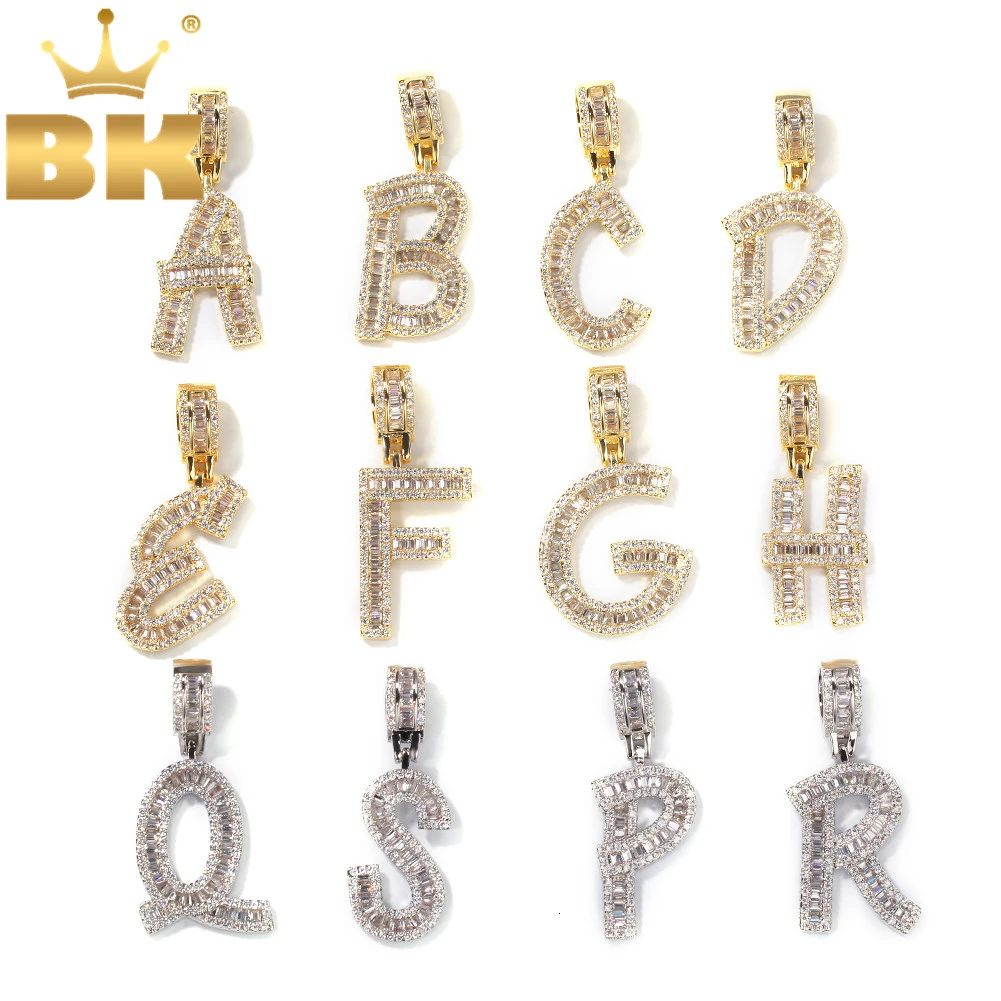 The Bling King Single Baguette Letter 
