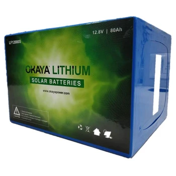 

12.8v, 80 Ah LiFePo4 Okaya Lithium Solar Battery