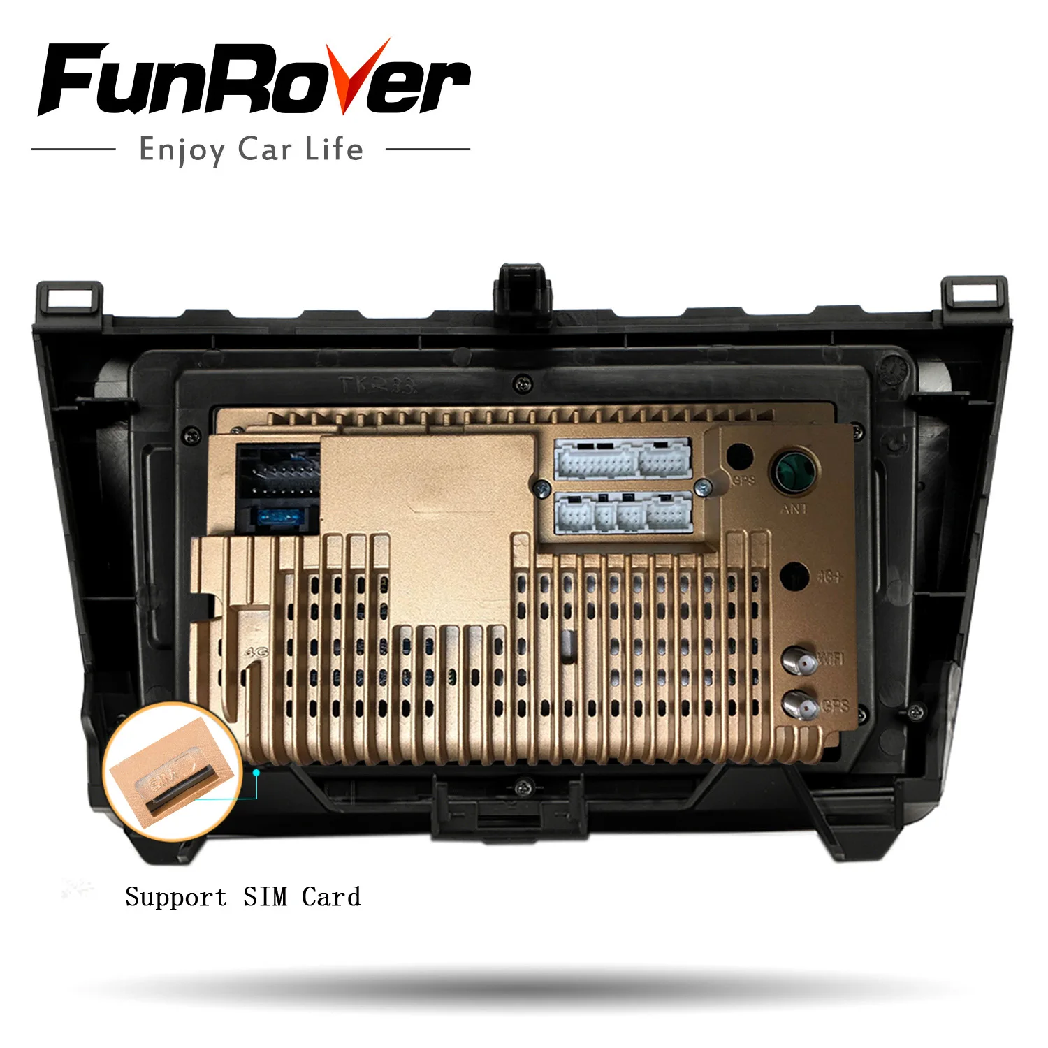 Funrover 2.5D ips для Mazda 6 2007-2012 2din android 9,0 автомобильный Радио мультимедийный плеер Авторадио Навигация gps 4G 64G без dvd