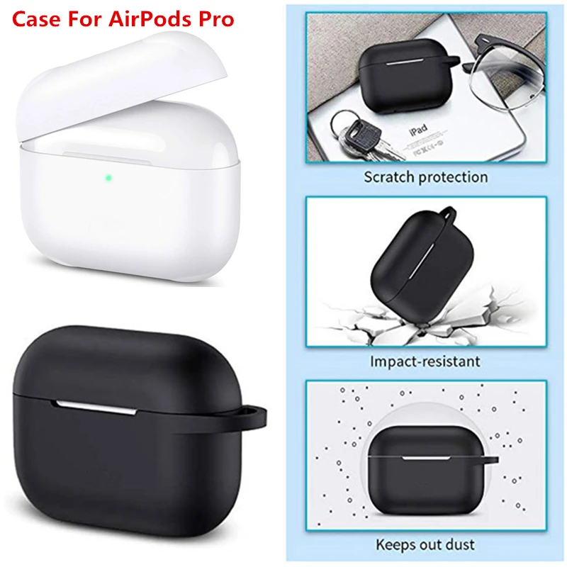 Чехол для Apple AirPods Pro s беспроводной футляр наушников силиконовый тонкий защитный