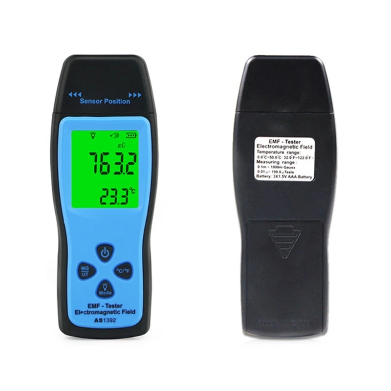 

AS1392 EMF Meter LCD Radiation Dosimeter Mini EMF Tester Electromagnetic Field