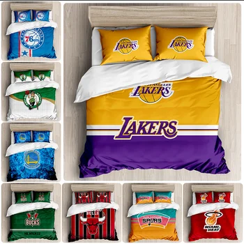 

NBA team bedding Basketball Club Player duvet cover winter duvet cover pillowcase boys' family dormitory single double bed set