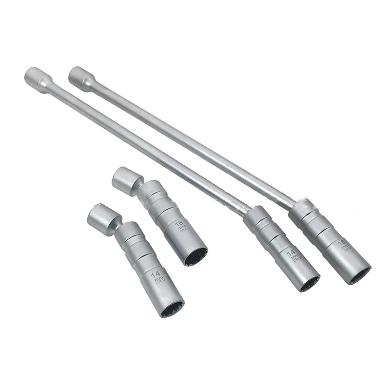 

Universal 14mm 16mm Point Remover Wrench Magnetic Spark Plug Sleeve Socket Car Removal Tool 12 Angle Thin Wall 3/8" Drive