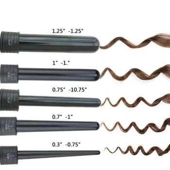 

LCD Ceramic Curling Bar Electric LCD Hair Curler Ceramic Iron Tube LED Display Curling Rod Ceramic Curly Hair Artifact