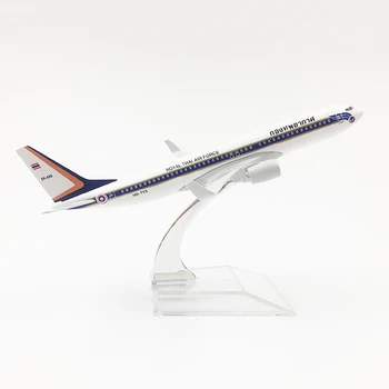 

1/400 Scale 16cm Metal Aircraft Royal THAI Air Force Boeing 737 Airlines Model B737 Airplane Toys Children Gift Collections