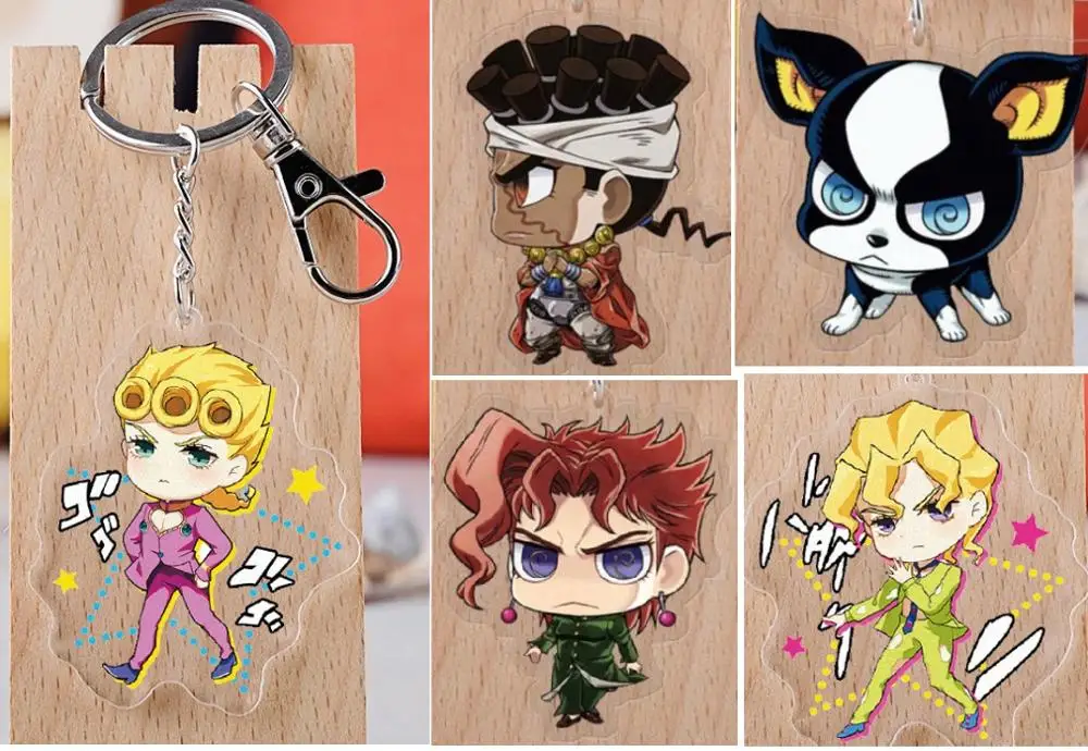 

JOJOS BIZARRE ADVENTURE Japanese Anime keychain Acrylic strap/charms/Key ring